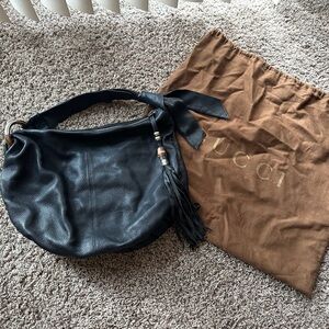 Gucci Black Hobo Bag with Tassel